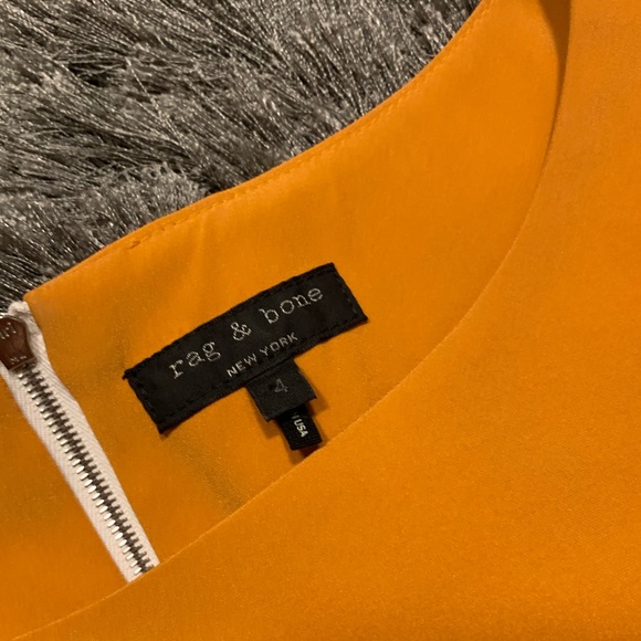 Rag & Bone Silk Satin Two Tone Drop Waist Dress - Picture 3 of 4